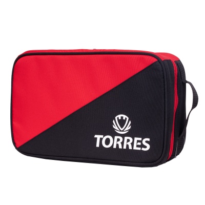 Сумка для обуви TORRES, BS122314 ,полиэстр, красно-чёрный
