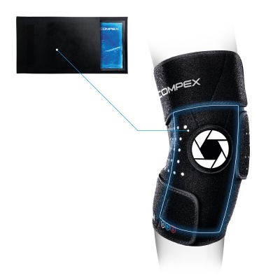 Бандаж колена Compex COLDFORM KNEE с гелевым вкладышем,размер S-M, арт. 83-0026-SM-FG