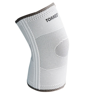 Суппорт колена "TORRES" арт.PRL11010L, с боковыми вставками, р.L, нейлон, серый
