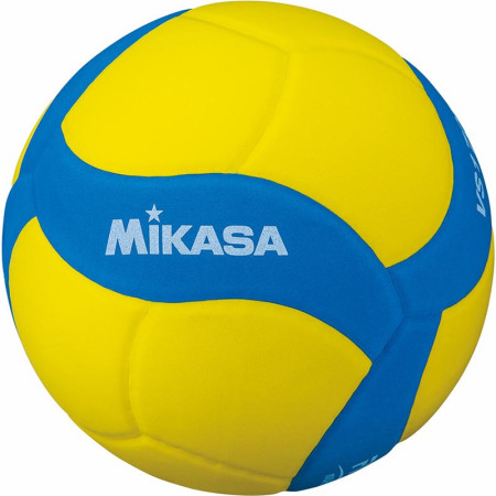 Мяч вол. "MIKASA VS170W-Y-BL", р.5, вес 160-180 г, FIVB Insp,синт.пена ТПЕ, клеен,18 пан,бут.кам,жел