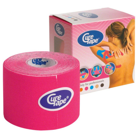Тейп кинезиологический CureTape Pink, 5 см x 5 м, арт. 160165, розовый