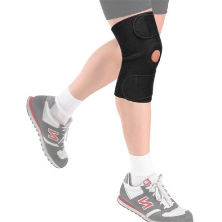 Суппорт колена разъемный "TORRES" арт.PRL6006, неопрен 3 мм, рег. размер, черный